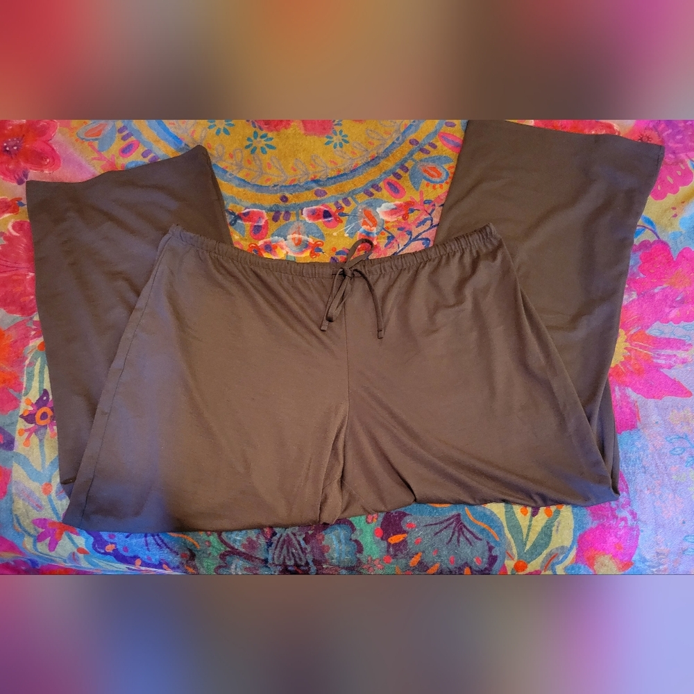 H&M DIVIDED Brown Lounge Pants, Drawstring, Stretchy, Yoga, EUC, XL, Like New - Picture 3 of 8